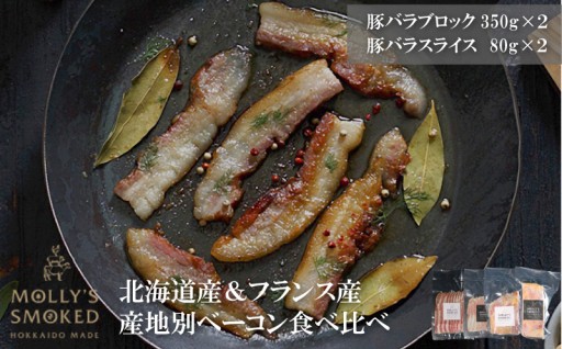 北海道産・ブルターニュ産ベーコン食べ比べセット