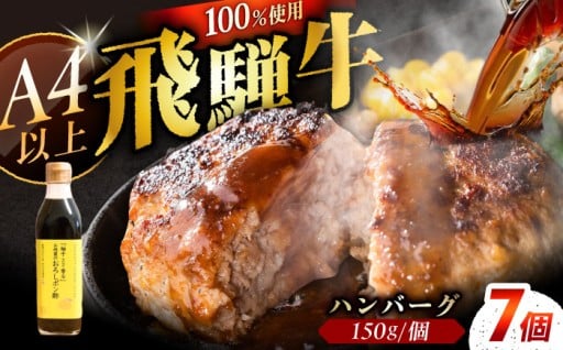 【選べる配送月！】飛騨牛100%のハンバーグ！