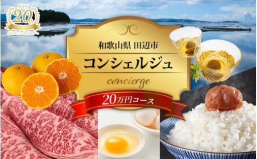 【田辺市コンシェルジュ】返礼品おまかせ！寄附額20万円コース