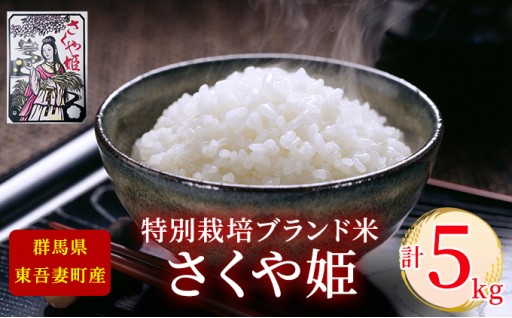 【東吾妻町産】特別栽培ブランド米 さくや姫 5kg 