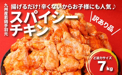 年内残りわずかとなりました！勝手に人気のトップ5！！訳あり！九州産若鶏手羽元 揚げるだけスパイシーチキン♪