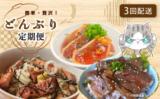 【3回定期便】ご飯にのせるだけ🍚！贅沢どんぶり便✨