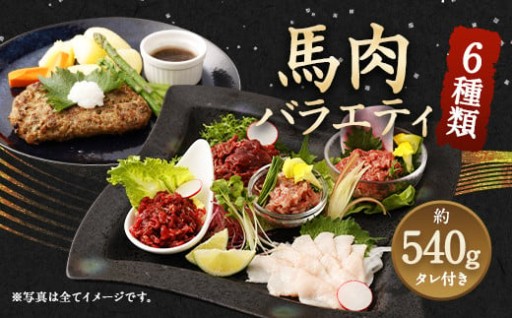 6種 馬肉 バラエティ 約540g タレ付き