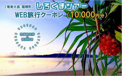 【奄美大島：龍郷町】しろくまツアーで利用可能なWEB旅行クーポン（10000円分）