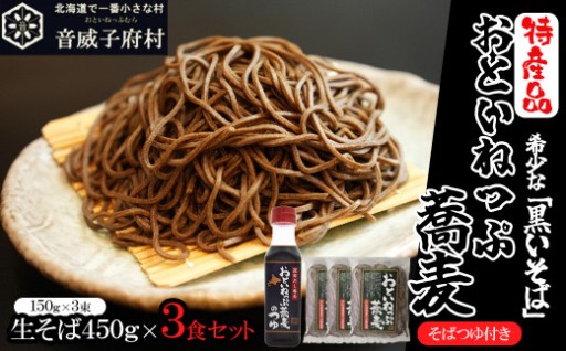 【特産品】おといねっぷ蕎麦 9食 そばつゆセット