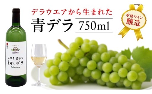 ＼デラウェアから生まれた牛久シャトーの白ワイン／青デラ 750ml