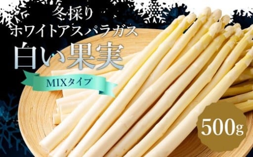 まるで果実!? ホワイトアスパラガス MIX （3L～L／500g×1袋）