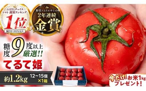 メディア紹介多数！まるでフルーツ『てるて姫』🍅
