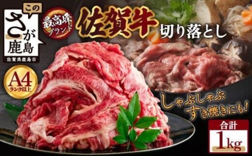 佐賀牛 切落し 1kg チョイス限定