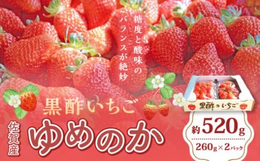 黒酢いちご(ゆめのか)　平パック　２６０ｇ×２パック