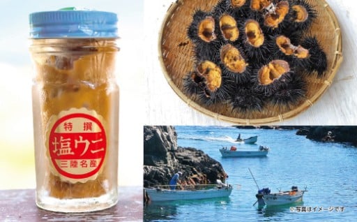 塩うに60g １本 瓶詰 ミョウバン不使用