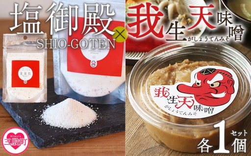＜我生天味噌と塩御殿(白)のセット＞
