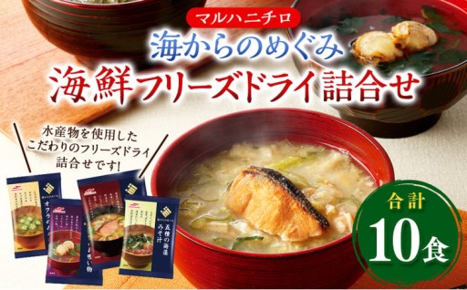 マルハニチロ 海からのめぐみ 海鮮フリーズドライ詰合せ(計10食)