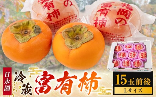 日永園 冷蔵富有柿 Lサイズ 15玉前後