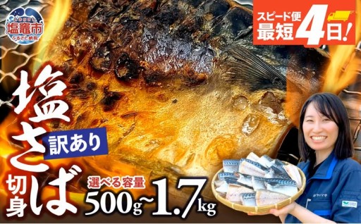 【食品添加物不使用】訳あり 塩サバ 〈500g/1kg/1.3kg/1.7kg〉 