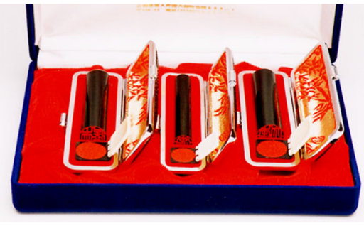 福徳開運印鑑【３本セット】天然黒水牛