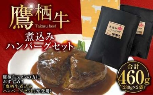 鷹栖牛煮込みハンバーグセット 鷹栖牛 230g×2袋セット