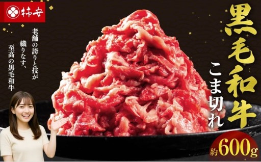 【指定日必須】柿安本店　黒毛和牛小間切れ 約600g