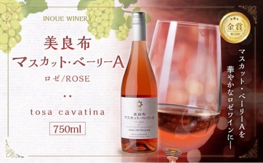 tosa cavatina 美良布マスカット・ベーリーAロゼ 2024（1本） 750ml × 1本