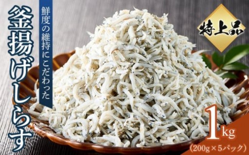 特上品 釜揚げ しらす 1.0kg（200g×5） 小分け