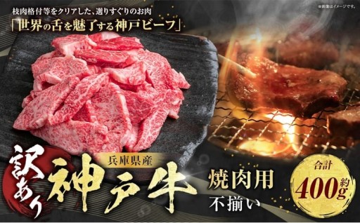 神戸牛 焼肉用（不揃い）約400g