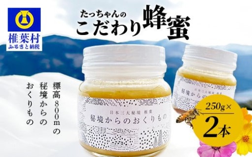 たっちゃんのこだわり蜂蜜【250g×2本】