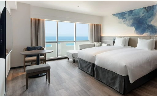 【グランドメルキュール沖縄残波岬リゾート】除外日無し・スーペリアツインハイフロア・夕朝食付きペア宿泊券 