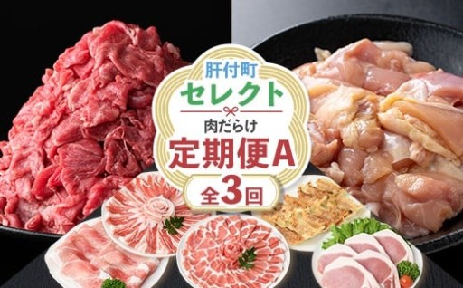 全3回 肝付町セレクト定期便《肉だらけ定期便A》