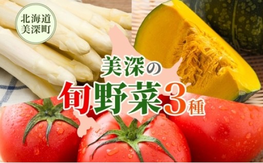 【年3回定期便】美深の旬の野菜セット