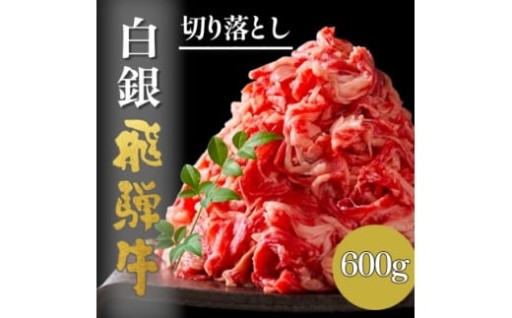 A5等級＜白銀＞飛騨牛切り落し600g