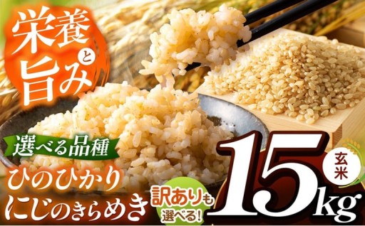 選べる内容！こだわり栽培 熊本県産ブランド米 玄米 約15kg
