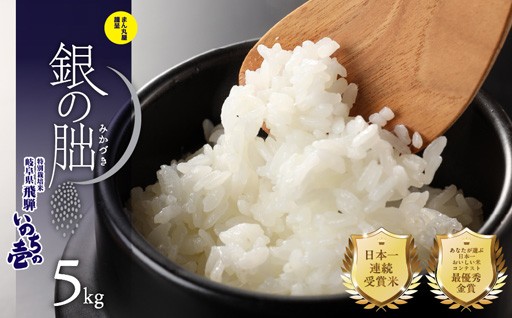≪テレビで紹介!!幻の米≫【2025年産米】銀の朏 5kg×1袋