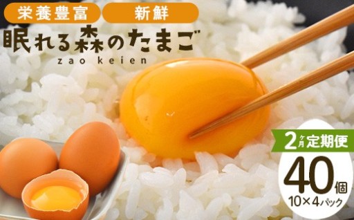 【2か月定期便】眠れる森のたまご 40個