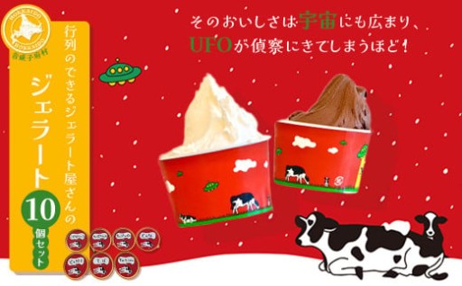 行列のできるジェラート屋さんのジェラート10個