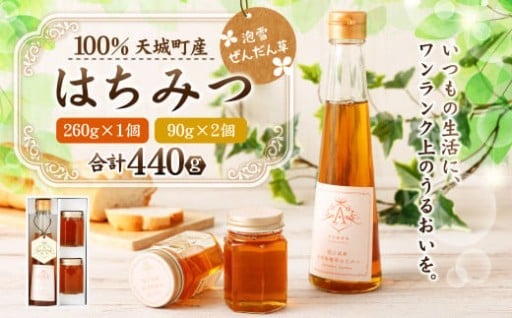 天城町産 徳之島 はちみつ 泡雪栴檀草 合計440g