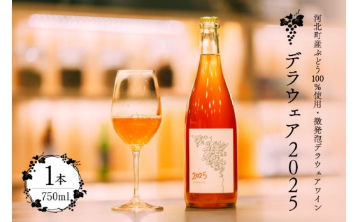 🍷【河北町産ぶどう100％使用】ワイン750ml🍷