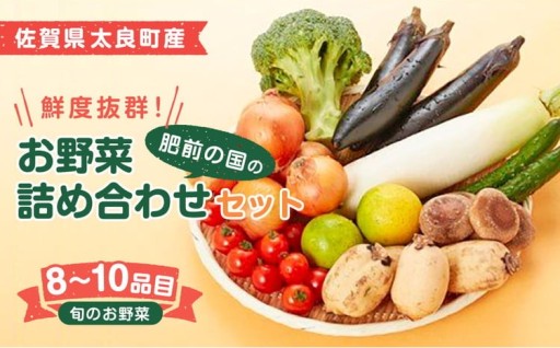 肥前の国のお野菜詰め合わせセット（8～10品目）