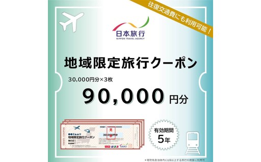 大分県 日本旅行 地域限定旅行クーポン (90,000円分) 