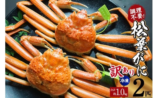 🦀✨【数量限定！訳あり】本場香住の釜茹で松葉がに タグ付き 500g×2匹！🎉