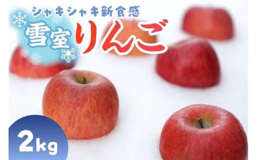 🍎☃️雪室りんご 【数量限定！】 サンふじ 2kg 程度【2026年3月上旬～下旬 順次発送】🍎☃️