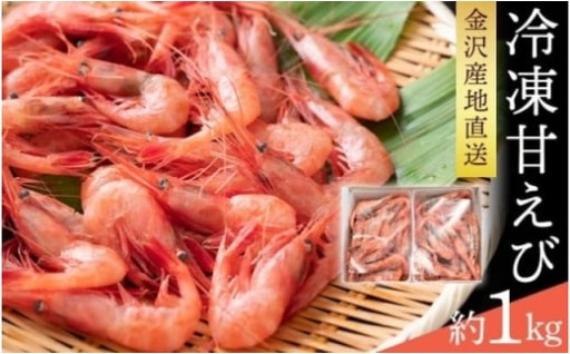 金沢港産 冷凍 甘えび 約500gパック×2