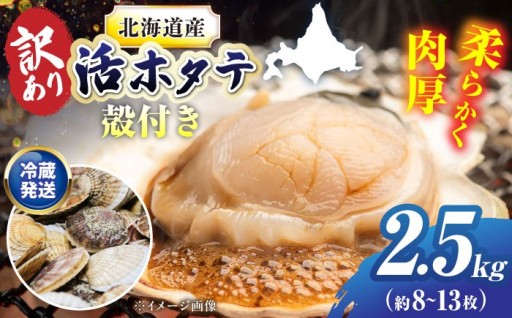 受付期間残りわずか！訳あり天然活ホタテ