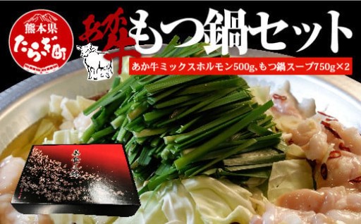 国産牛赤牛もつ鍋 (2～3人前)