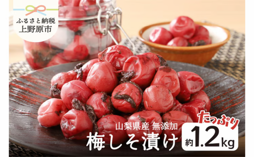 【山梨県産】無添加手作り梅しそ漬け●約1.2kg