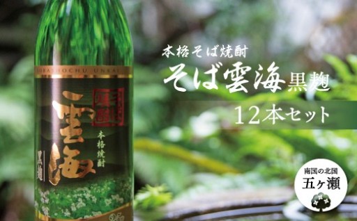 本格そば焼酎 そば雲海黒麹 12本セット