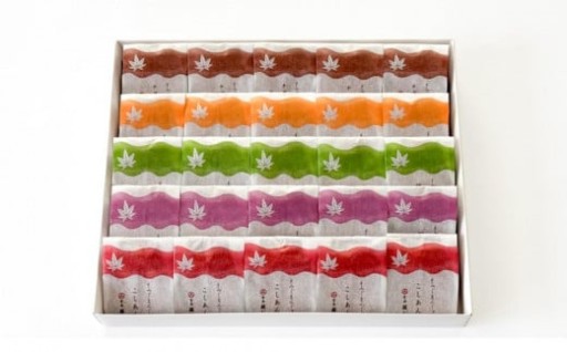 【藤い屋】もみじまんじゅう　五種詰合せ 25個入り　