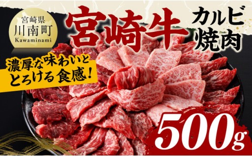 宮崎牛 カルビ焼肉 500g