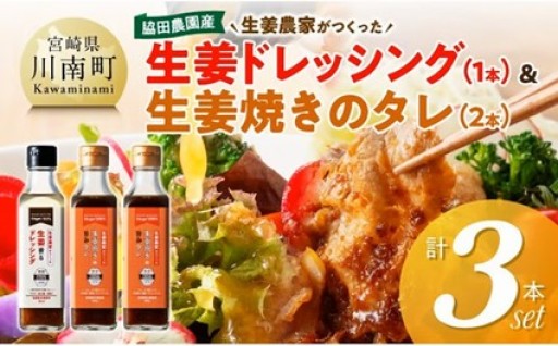 生姜ドレッシング1本＆生姜焼きのタレ2本