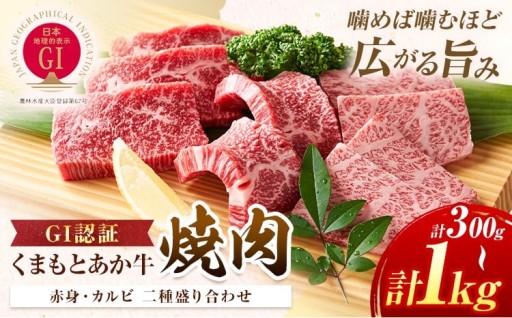 【GI認証】くまもとあか牛 食べ比べ焼肉セット！