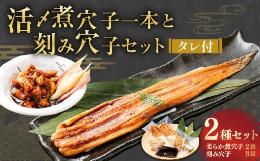 飯田商店 活〆煮穴子一本と刻み穴子のセット タレ付